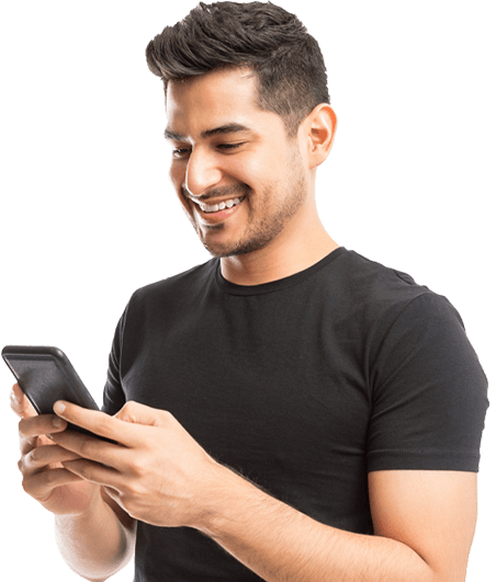 Call Falcon Man With Cell Phone